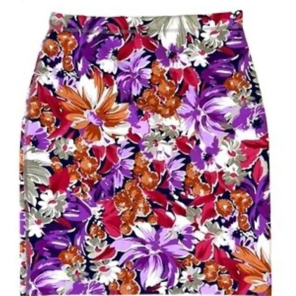 J. McLAUGHLIN Halle Palmer Floral Geo Reversible Skirt Size Small - Picture 8 of 8